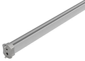 Häfele 830.30.290 TAG - Closet Rod with Supports, Signature Collection, powder-coated aluminum, Matte nickel, 29 3/4" length