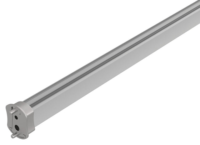 Häfele 830.48.390 TAG - Closet Rod with Supports, Signature Collection, powder-coated aluminum, Matte aluminum, 48" length