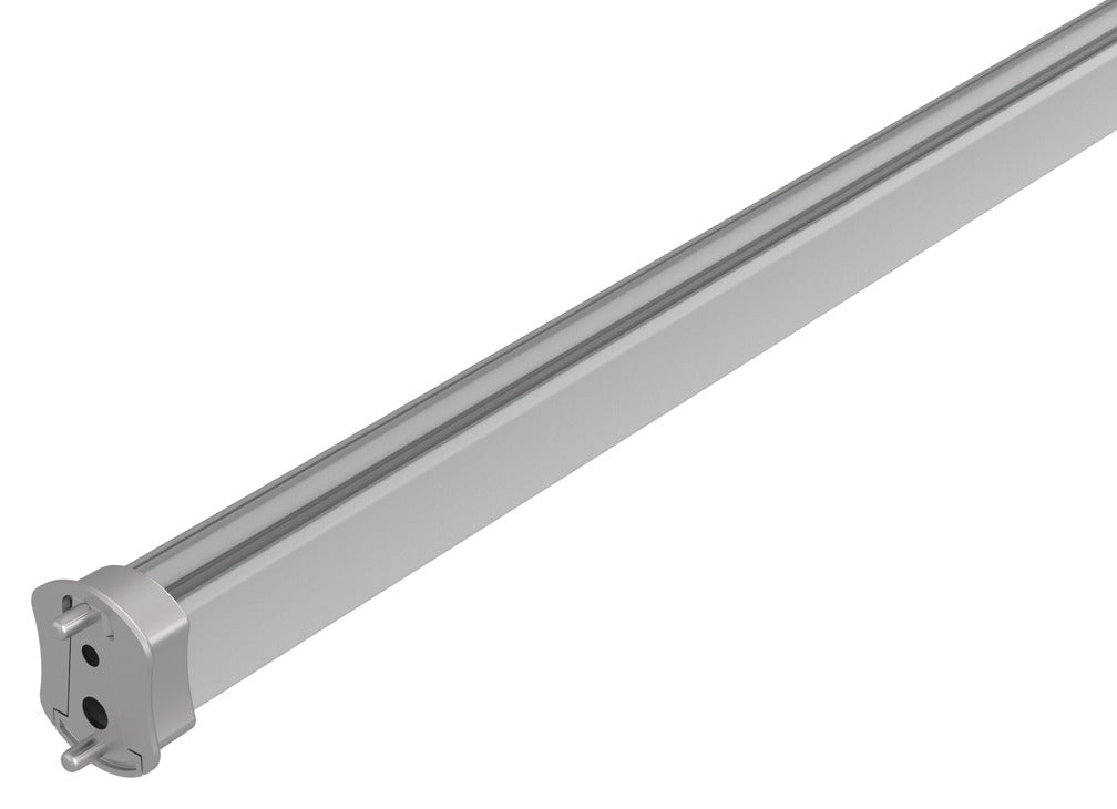Häfele 830.36.190 TAG - Closet Rod with Supports, Signature Collection, powder-coated aluminum, Black, 35 3/4" length