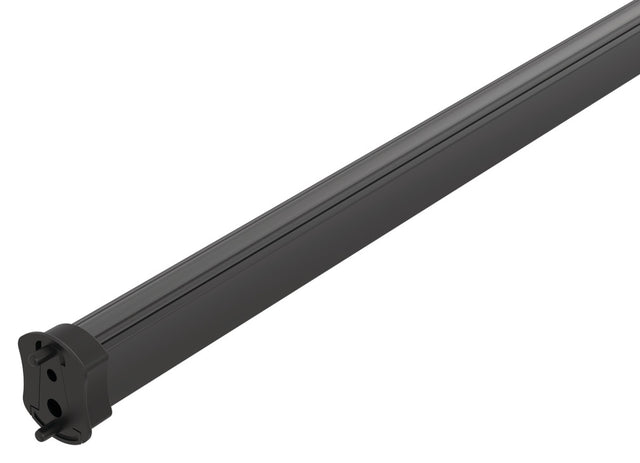 Häfele 830.36.190 TAG - Closet Rod with Supports, Signature Collection, powder-coated aluminum, Black, 35 3/4" length
