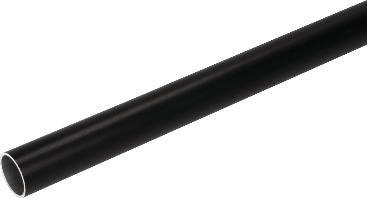 Häfele 830.28.832 TAG - Round Closet Rod with Supports, Synergy Collection, Black, 29 3/4"