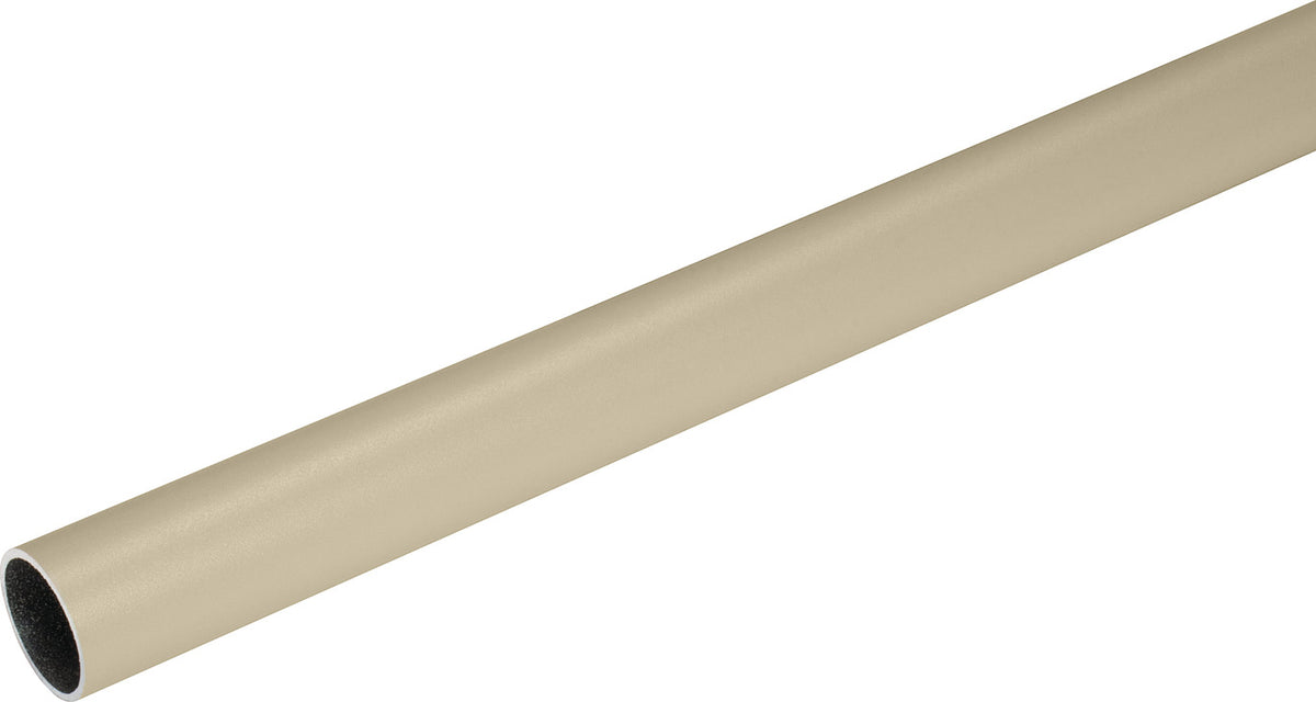 Häfele 801.42.737 TAG - Round Closet Rod with Supports, Synergy Collection, White, 29 3/4"