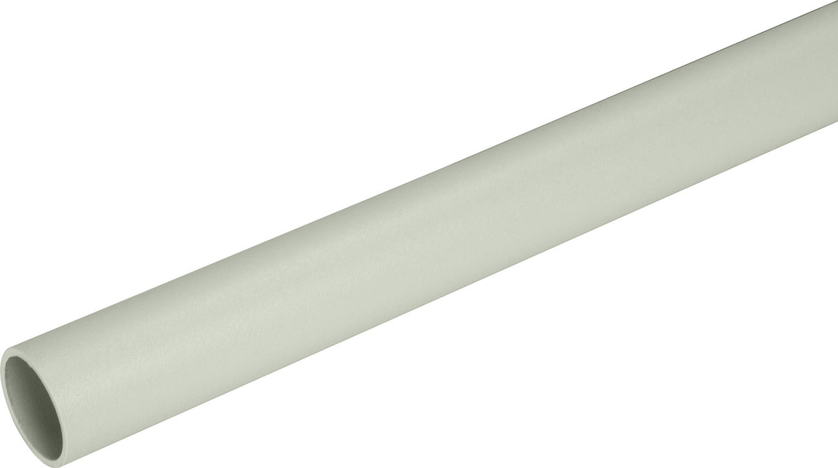 Häfele 801.42.735 TAG - Round Closet Rod with Supports, Synergy Collection, White, 17 3/4"