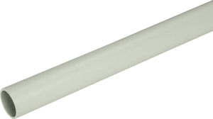 Häfele 801.42.735 TAG - Round Closet Rod with Supports, Synergy Collection, White, 17 3/4"