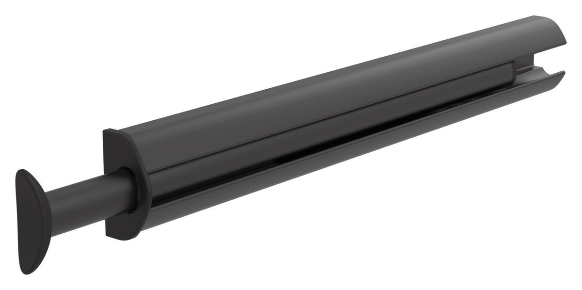 Häfele 807.54.348 TAG - Closet Valet, Extendable, powder-coated aluminum, black, 11 13/16" length, 7 9/16" extension