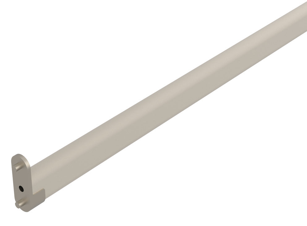 Häfele 810.18.190 TAG - Closet Rod with Supports, Oval, powder-coated, black, 17 3/4" length