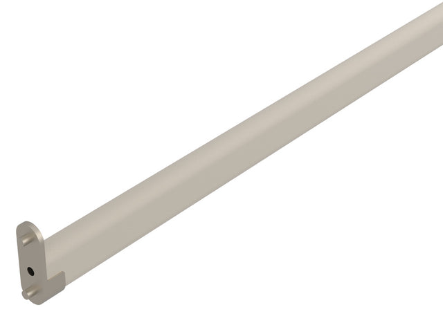 Häfele 810.30.290 TAG - Closet Rod with Supports, Oval, powder-coated, matte nickel, 29 3/4" length