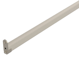 Häfele 810.36.390 TAG - Closet Rod with Supports, Oval, powder-coated, matte aluminum, 35 3/4" length