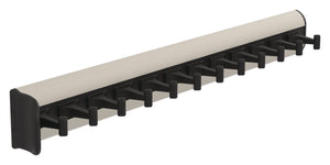 Häfele 807.54.345 TAG - Belt Rack with Slide, powder-coated aluminum, black, 14 1/8" length