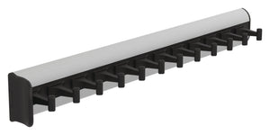 Häfele 807.54.342 TAG - Belt Rack with Slide, powder-coated aluminum, black, 11 15/16" length