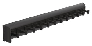 Häfele 807.54.345 TAG - Belt Rack with Slide, powder-coated aluminum, black, 14 1/8" length