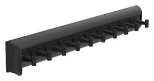 Häfele 807.54.345 TAG - Belt Rack with Slide, powder-coated aluminum, black, 14 1/8" length