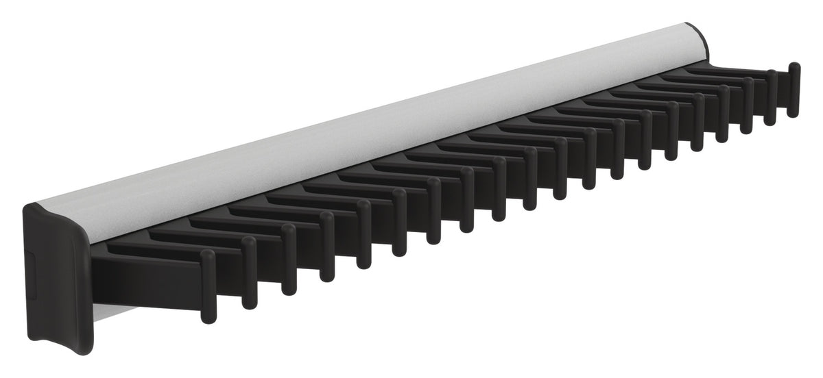 Häfele 807.54.336 TAG - Tie Rack with Slide, powder-coated aluminum, black, 11 15/16" length
