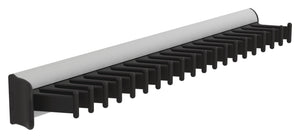 Häfele 807.54.339 TAG - Tie Rack with Slide, powder-coated aluminum, black, 14 1/8" length