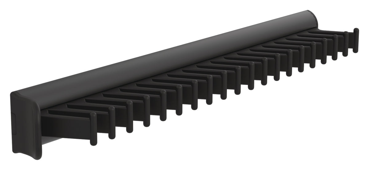 Häfele 807.54.337 TAG - Tie Rack with Slide, powder-coated aluminum, matte aluminum, 11 15/16" length