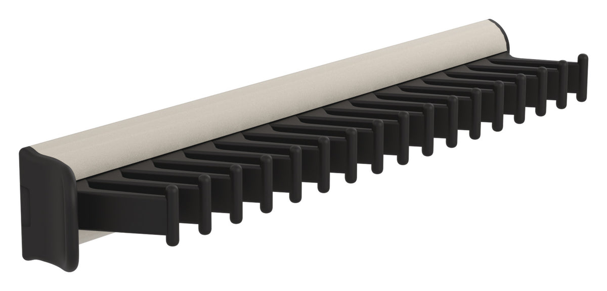 Häfele 807.54.337 TAG - Tie Rack with Slide, powder-coated aluminum, matte aluminum, 11 15/16" length