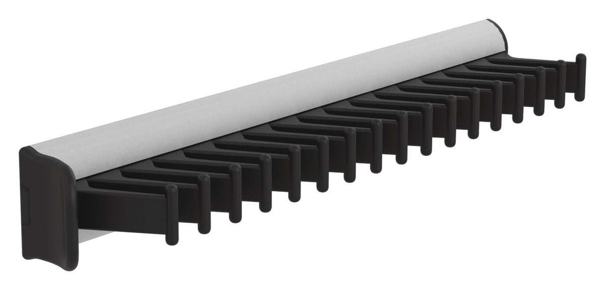 Häfele 807.54.337 TAG - Tie Rack with Slide, powder-coated aluminum, matte aluminum, 11 15/16" length