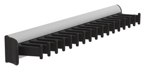Häfele 807.54.337 TAG - Tie Rack with Slide, powder-coated aluminum, matte aluminum, 11 15/16" length