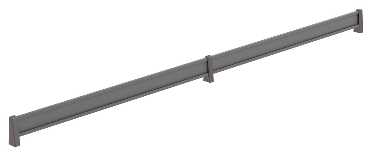 Häfele 547.52.115 TAG - Shoe Fence, powder-coated aluminum, black, 35" length