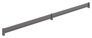 Häfele 547.52.105 TAG - Shoe Fence, powder-coated aluminum, black, 23" length