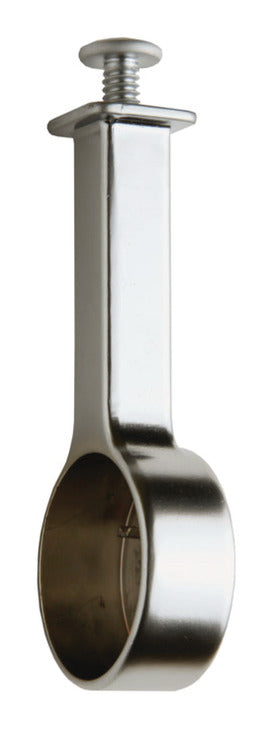 Häfele 830.28.793 TAG - Suspended Closet Rod Support, for round rods, matte aluminum