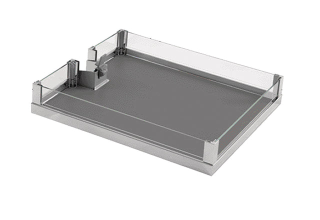 Häfele 549.60.254 Tray Set (of Four), for LAVIDO Pantry Pull-Out, Chrome/Anthracite, 403 mm (15 1/4")