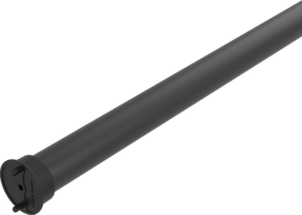 Häfele 800.48.190 TAG - Round Closet Rod with Supports, black, 47 15/16" length