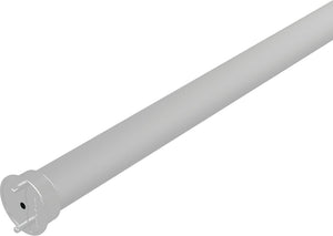 Häfele 800.48.190 TAG - Round Closet Rod with Supports, black, 47 15/16" length