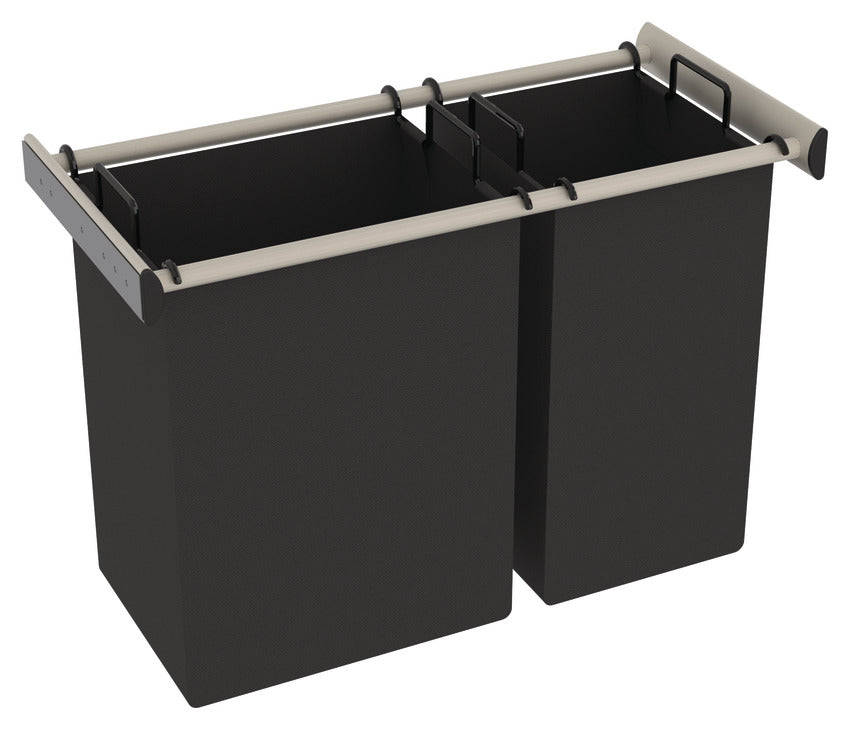 Häfele 805.58.450 TAG - Hamper, powder-coated aluminum, matte aluminum, 24" width