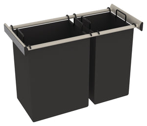Häfele 805.58.450 TAG - Hamper, powder-coated aluminum, matte aluminum, 24" width