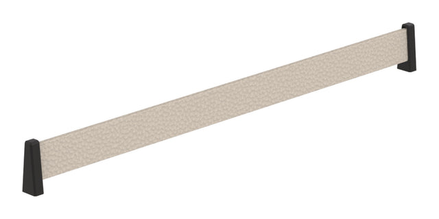 Häfele 547.52.710 TAG - Shoe Fence Bar, feaux leather, winter/black, 17" length