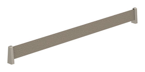 Häfele 547.52.705 TAG - Shoe Fence Bar, feaux leather, pewter/black, 17" length