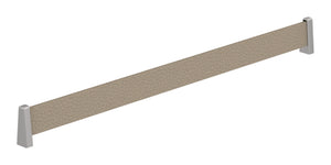 Häfele 547.52.715 TAG - Shoe Fence Bar, feaux leather, oyster/black, 23" length