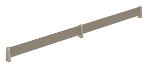 Häfele 547.52.719 TAG - Shoe Fence Bar, feaux leather, oyster/slate gray, 23" length