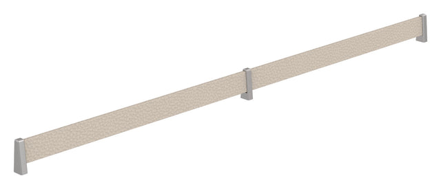 Häfele 547.52.741 TAG - Shoe Fence Bar, feaux leather, winter/matte aluminum, 29" length