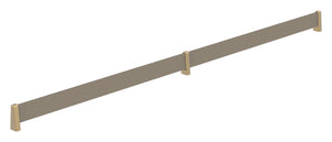Häfele 547.52.719 TAG - Shoe Fence Bar, feaux leather, oyster/slate gray, 23" length