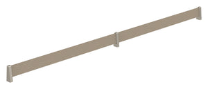 Häfele 547.52.715 TAG - Shoe Fence Bar, feaux leather, oyster/black, 23" length