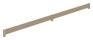 Häfele 547.52.748 TAG - Shoe Fence Bar, feaux leather, oyster/matte nickel, 35" length