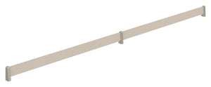 Häfele 547.52.728 TAG - Shoe Fence Bar, feaux leather, winter/matte nickel, 23" length