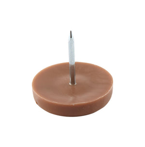 Häfele 650.02.137 Furniture Glide, Height 5 mm, Knock-in, For knocking in, Ø13 mm (1/2"), white