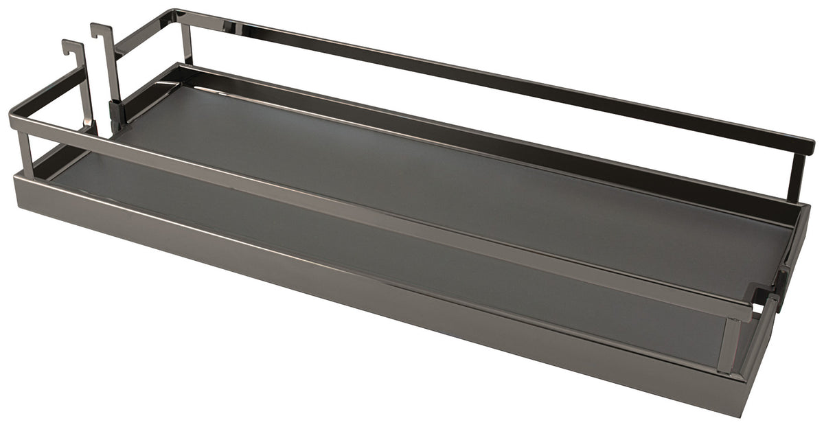 Häfele 546.63.134 Tray Set, for Dispensa Pantry or Dispensa BPO, Arena Style, Chrome/maple, width 16", 2 trays