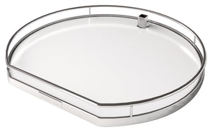 Häfele 542.90.332 Kesseböhmer - Twister Set, Melamine, Two or Three-Tray, for Upper Cabinets, Arena Plus, Chrome/anthracite, height 25 15/16" - 30 1/2", 2 shelves