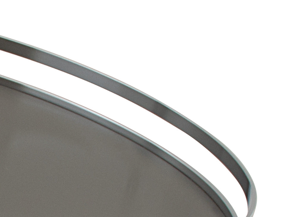 Häfele 542.90.332 Kesseböhmer - Twister Set, Melamine, Two or Three-Tray, for Upper Cabinets, Arena Plus, Chrome/anthracite, height 25 15/16" - 30 1/2", 2 shelves