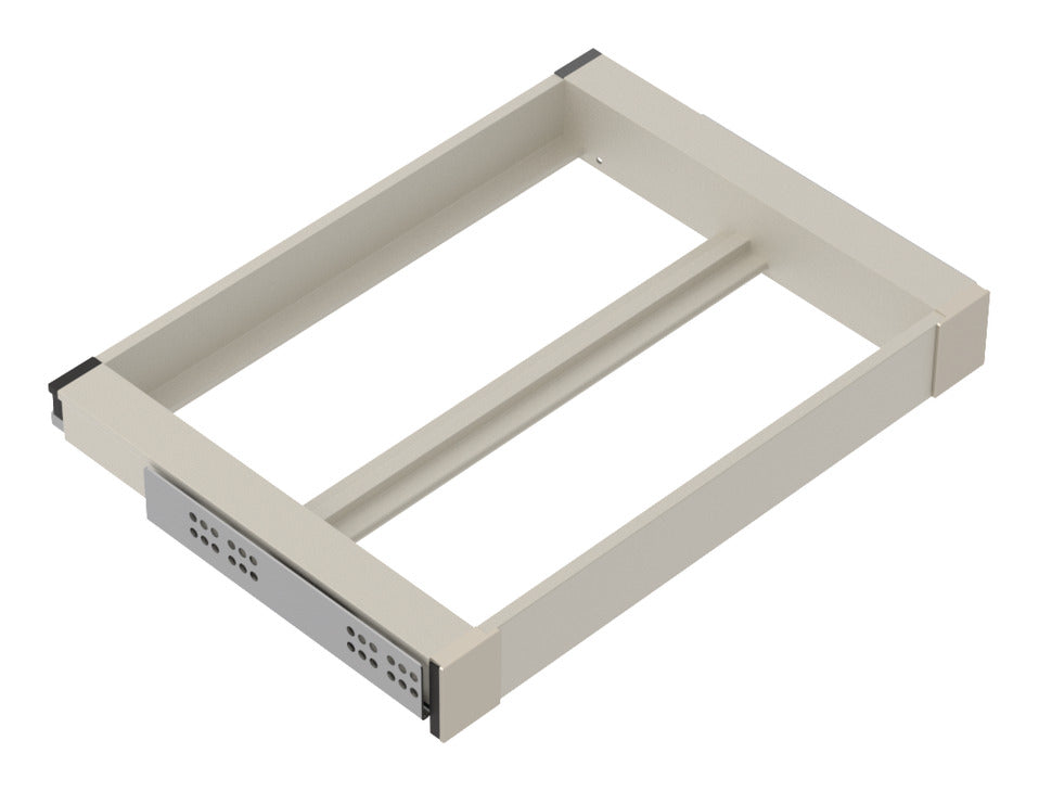 Häfele 807.81.628 TAG - Shelf Frame, Curate, W x D: 24" x 14", matte gold