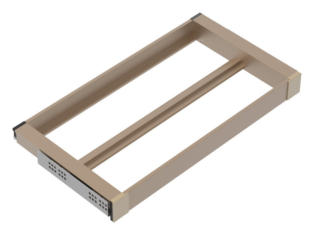 Häfele 807.81.628 TAG - Shelf Frame, Curate, W x D: 24" x 14", matte gold