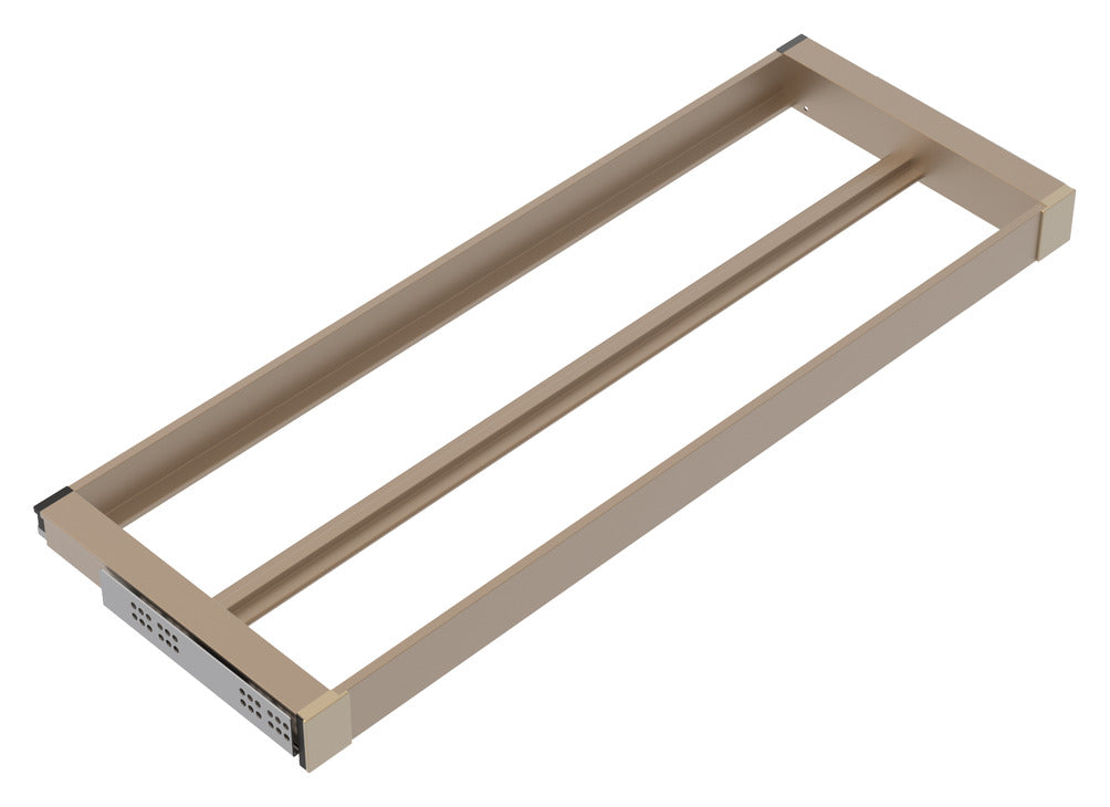 Häfele 807.81.659 TAG - Shelf Frame, Curate, W x D: 18" x 20", matte aluminum