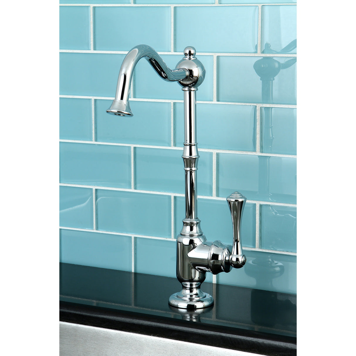 Kingston Brass KS7391BL Vintage Cold Water Filtration Faucet, Polished Chrome