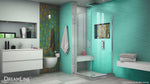 DreamLine Unidoor Plus 30 3/8 in. W x 30 in. D x 72 in. H Frameless Hinged Shower Enclosure in Satin Black