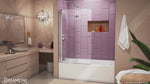 DreamLine Aqua Fold 36 in. W x 58 in. H Frameless Bi-Fold Tub Door in Chrome