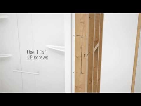 MAAX 107002-SLC-000-001 ALLIA SHR-6034 Acrylic Alcove Center Drain Three-Piece Shower in White